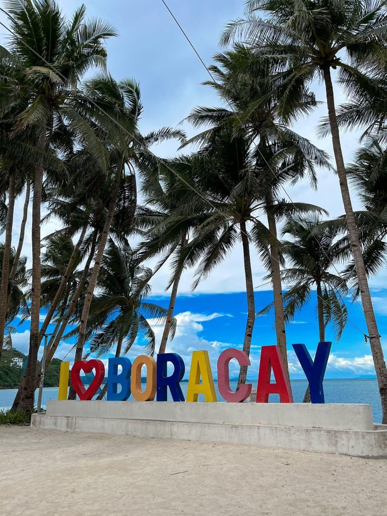 Bulabog Beach - I love Boracay Sign