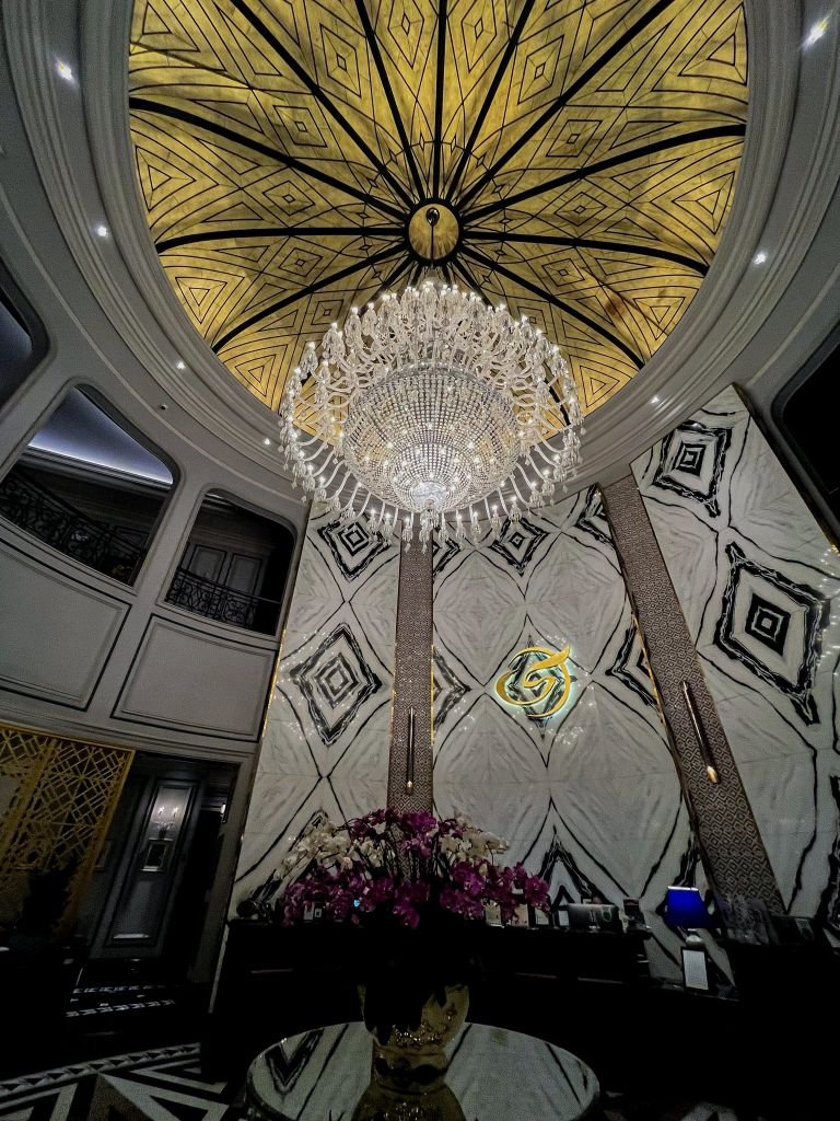 Silk Path Grand Sapa Hotel - Lobby Chandelier