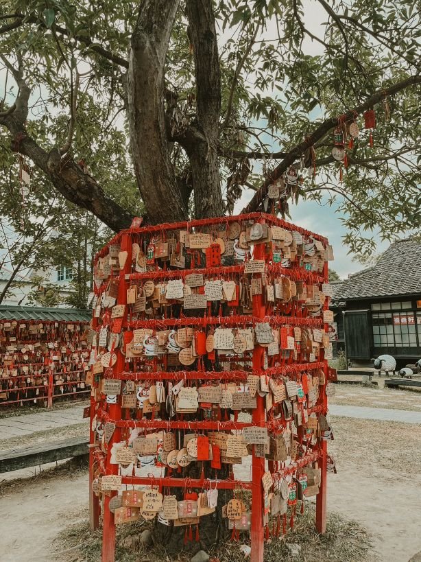 Chiayi, Taiwan - Hinoki Village - Wishing in Wood