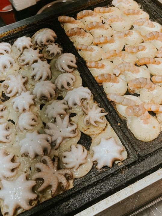 Chiayi, Taiwan - Wenhua Night Market - Takoyaki