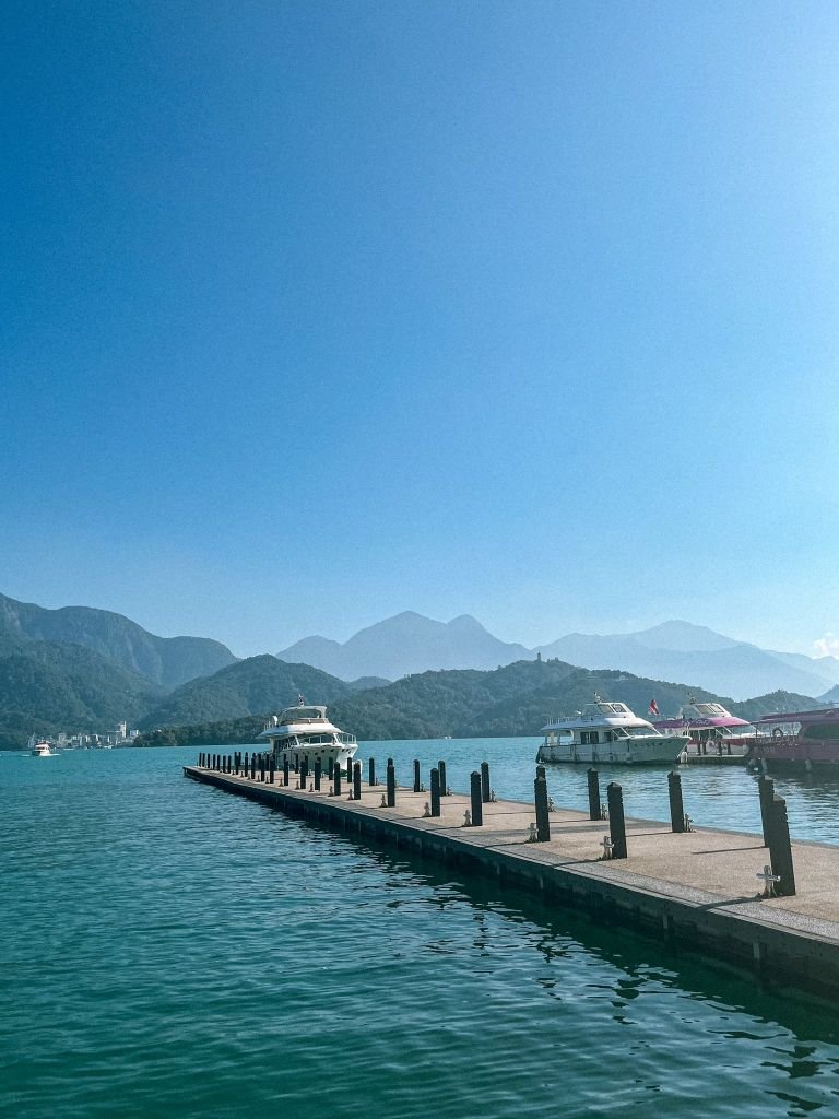 Sun Moon Lake, Taiwan - Ferry and Mountain View 1